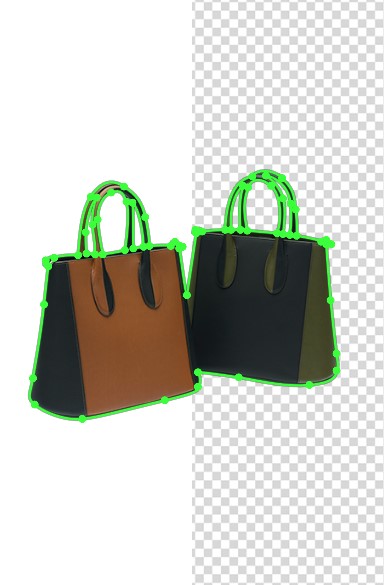 Bag clipping path service cut out clipping